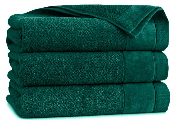 Ręcznik personalizowany MITO - butelkowa zieleń - 70 x 140