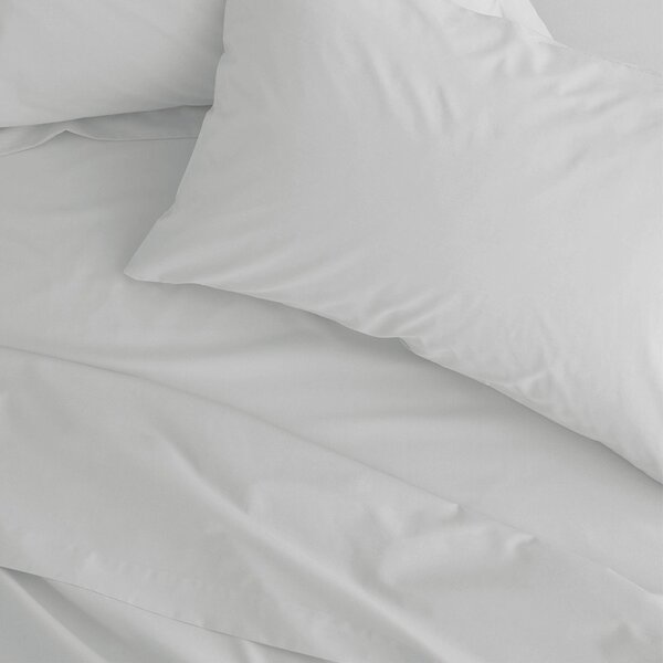 Białe prześcieradło z perkalu 180x260 cm Easy Iron Percale – Catherine Lansfield