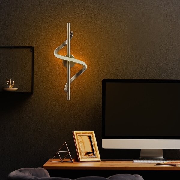 Kinkiet LED w kolorze mosiądzu Likma – Opviq lights