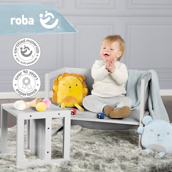 Szare krzesło dziecięce – Roba