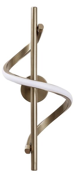 Kinkiet LED w kolorze mosiądzu Likma – Opviq lights