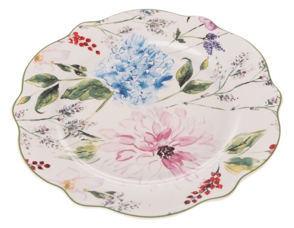 Porcelanowy talerz deserowy Flower Garden, 19,2 cm