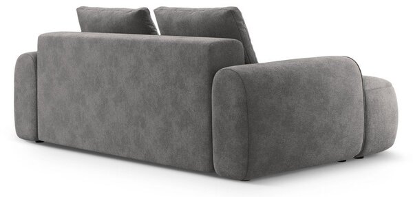 Szara aksamitna sofa 200 cm Linz – Cosmopolitan Design