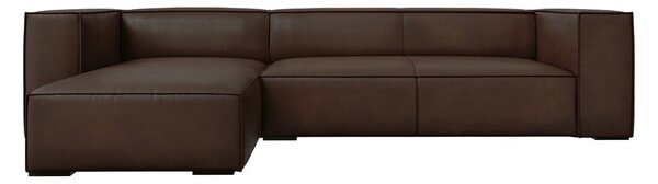 Ciemnobrązowy skórzany narożnik (lewostronny) Madame – Windsor & Co Sofas