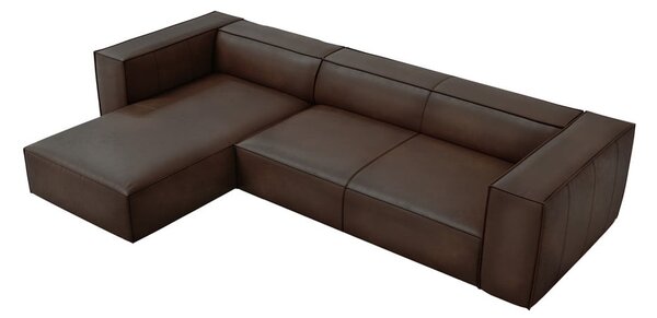 Ciemnobrązowy skórzany narożnik (lewostronny) Madame – Windsor & Co Sofas