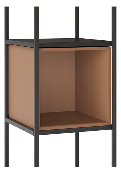 Czaro-/ceglasty regał 36x179 cm Anya – Marckeric