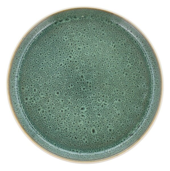 Biało-zielony kamionkowy talerz deserowy ø 21 cm Gastro White/Green – Bitz