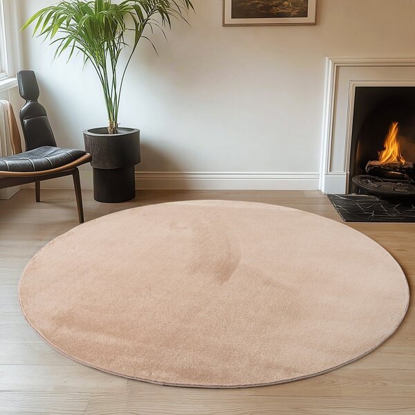 Beżowy okrągły dywan ø 120 cm Joy 1400 – Ayyildiz Carpets