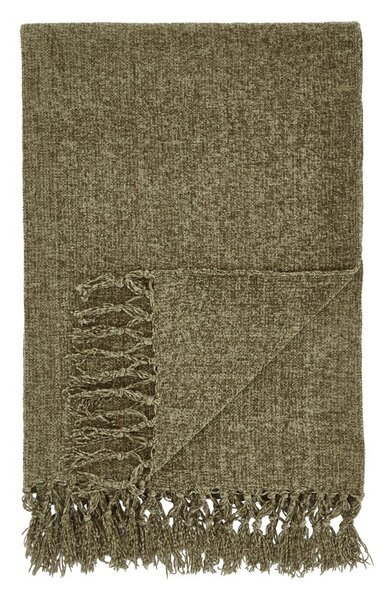 Koc z szenilu w kolorze khaki 130x170 cm Wilson – Catherine Lansfield