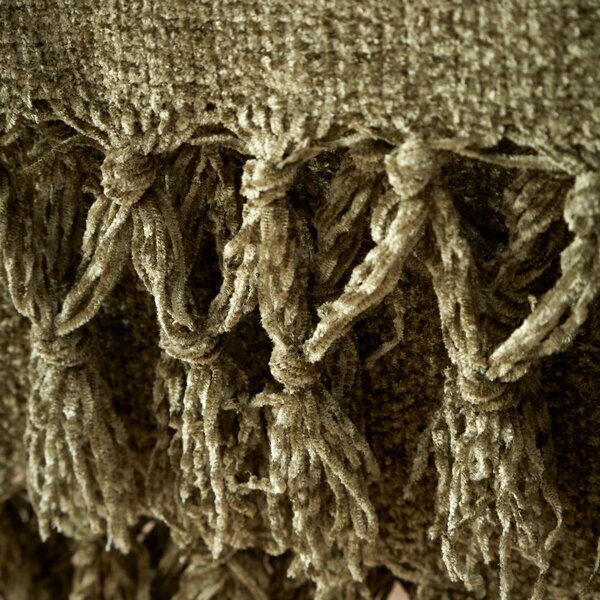 Koc z szenilu w kolorze khaki 130x170 cm Wilson – Catherine Lansfield