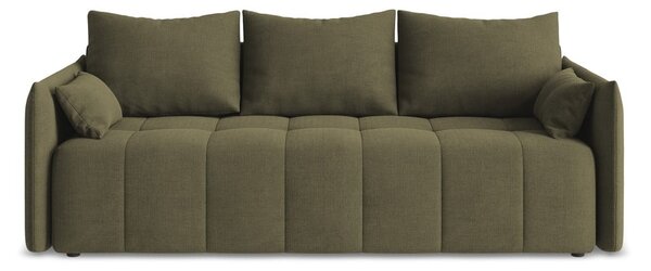 Rozkładana/ze schowkiem sofa w kolorze khaki 225 cm Moku – Makamii