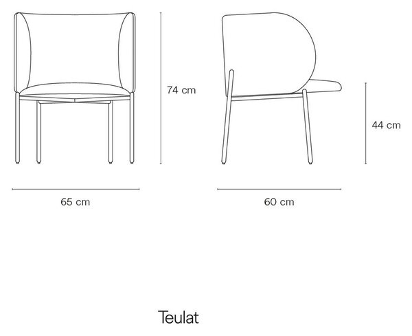 Pomarańczowy fotel z imitacji skóry Mogi – Teulat