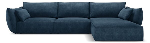 Ciemnoniebieski narożnik (prawostronny) Vanda – Mazzini Sofas