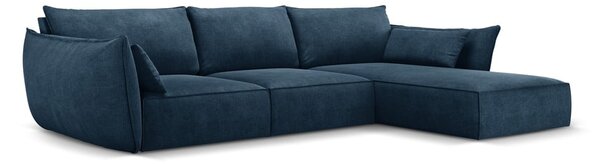 Ciemnoniebieski narożnik (prawostronny) Vanda – Mazzini Sofas
