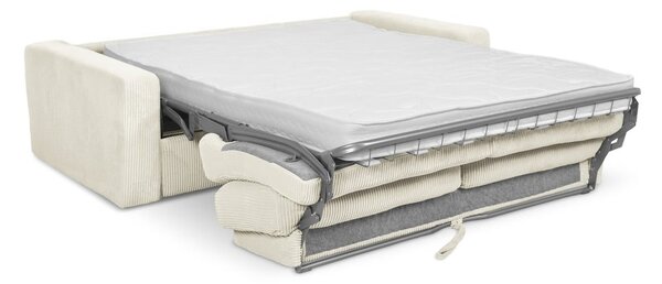 Beżowa sztruksowa rozkładana sofa 195 cm Nona – Makamii