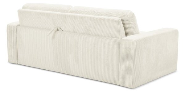 Beżowa sztruksowa rozkładana sofa 195 cm Nona – Makamii