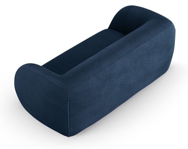 Niebieska sofa z materiału bouclé 210 cm Essen – Cosmopolitan Design