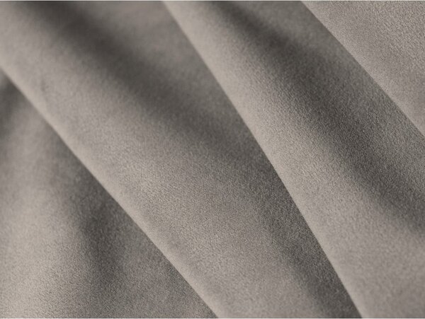 Ciemnoszara aksamitna rozkładana/ze schowkiem sofa 262 cm Tonale – Cosmopolitan Design