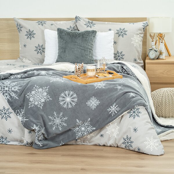 4Home Pościel flanelowa Snow Romance, 220 x 200 cm, 2 szt. 70 x 90 cm, 220 x 200 cm, 2 szt. 70 x 90 cm