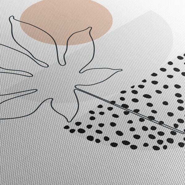 Obraz - Line art flowers N⁰3 (170x50 cm)