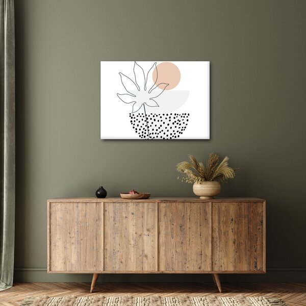 Obraz - Line art flowers N⁰3 (70x50 cm)
