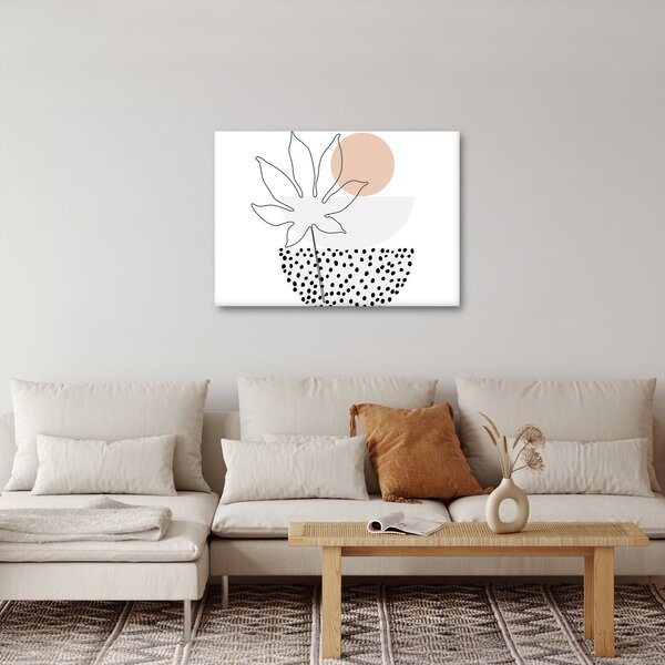 Obraz - Line art flowers N⁰3 (70x50 cm)
