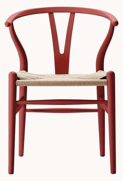 Krzesło z drewna z plecionym siedziskiem CH24 Wishbone Chair