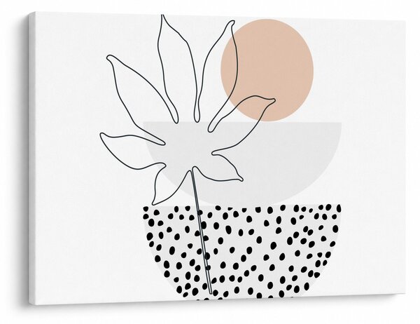 Obraz - Line art flowers N⁰3 (70x50 cm)
