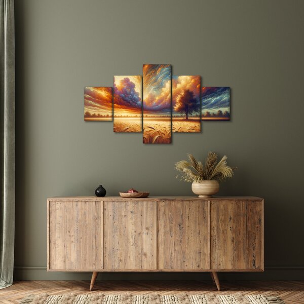 Obraz – Drzewo na polu (125x70 cm)