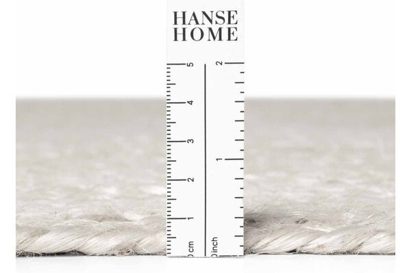 Biały okrągły dywan z juty dwustronny/tkany ręcznie ø 140 cm Braided – Hanse Home