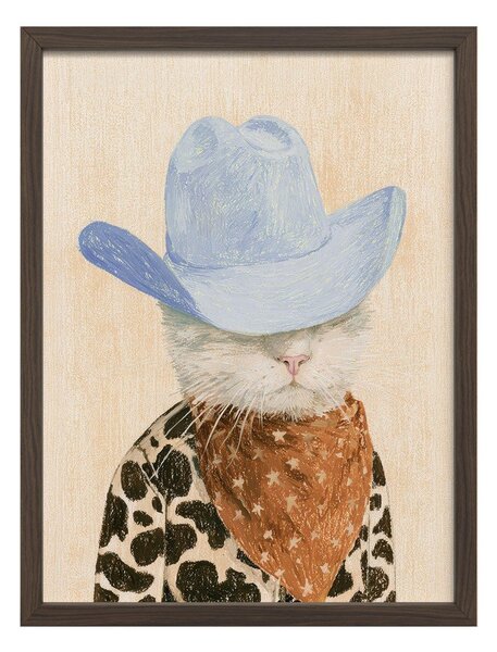Obraz drukowany z ramą w zestawie 30x40 cm Howdy Cat – Styler