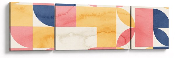 Obraz - Abstrakcja z wzorami retro (170x50 cm)