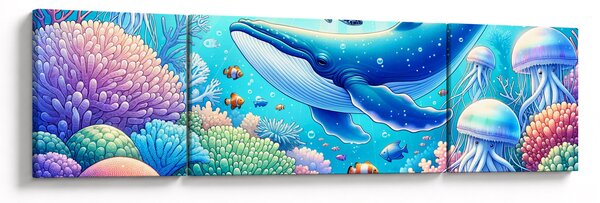 Obraz – Podwodny świat (170x50 cm)