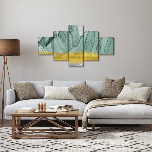 Obraz - Emerald Mountains N⁰1 (125x70 cm)