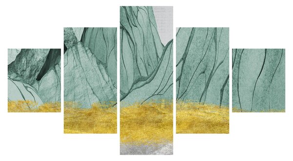 Obraz - Emerald Mountains N⁰1 (125x70 cm)