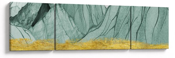 Obraz - Emerald Mountains N⁰1 (170x50 cm)