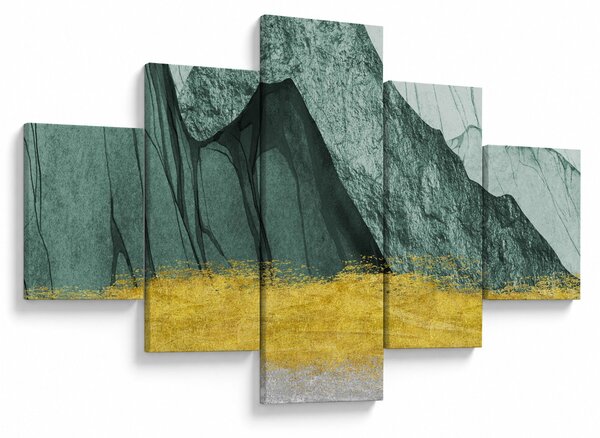 Obraz - Emerald Mountains N⁰2 (125x70 cm)