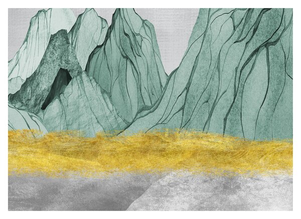 Obraz na szkle - Emerald Mountains N⁰1 (70x50 cm)