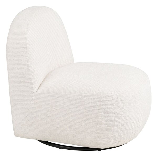 Kremowy obrotowy fotel Milo – House Nordic