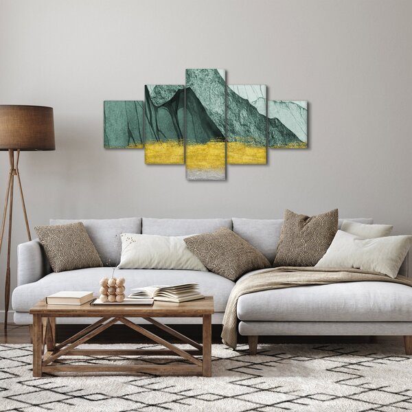Obraz - Emerald Mountains N⁰2 (125x70 cm)