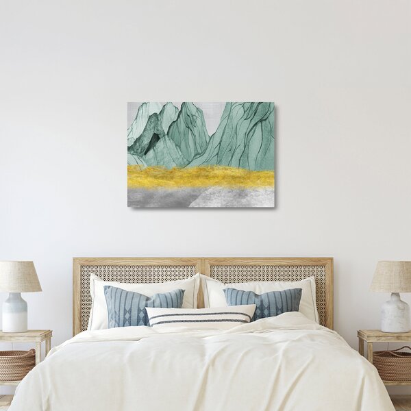 Obraz na szkle - Emerald Mountains N⁰1 (70x50 cm)