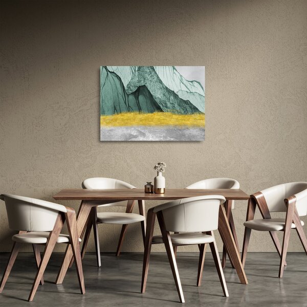 Obraz na szkle - Emerald Mountains N⁰2 (70x50 cm)