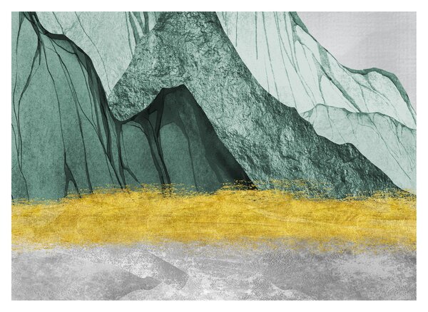 Obraz na szkle - Emerald Mountains N⁰2 (70x50 cm)