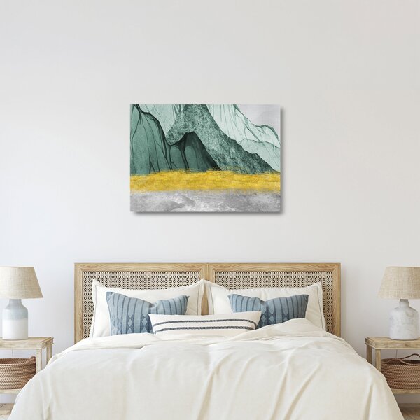 Obraz na szkle - Emerald Mountains N⁰2 (70x50 cm)