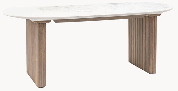Owalny stół do jadalni Marmo, 200 x 90 cm