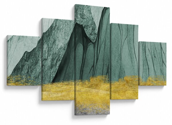 Obraz - Emerald Mountains N⁰3 (125x70 cm)