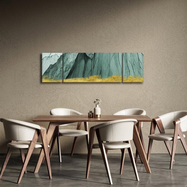 Obraz - Emerald Mountains N⁰3 (170x50 cm)