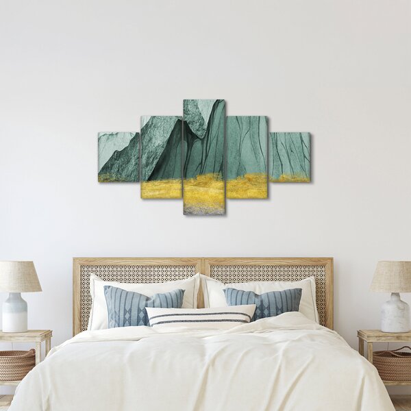 Obraz - Emerald Mountains N⁰3 (125x70 cm)