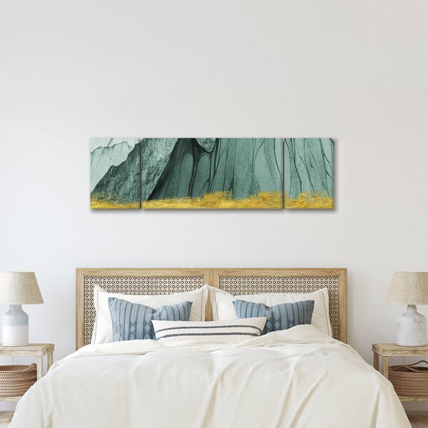 Obraz - Emerald Mountains N⁰3 (170x50 cm)