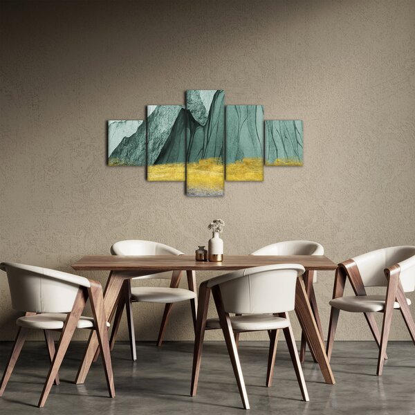 Obraz - Emerald Mountains N⁰3 (125x70 cm)